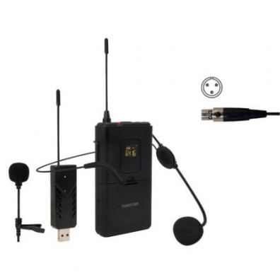 Micrófono UHF Fonestar WI-MIC de cabeça e página
