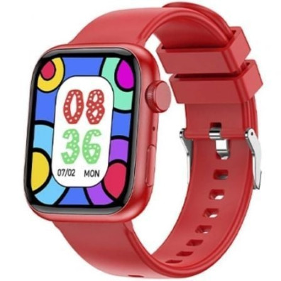 Smartwatch Forever IGo Watch 3 JW-500/ Notificações/ Frequência Cardíaca - Vermelho