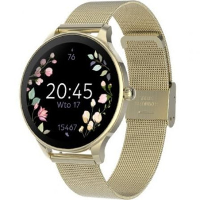 Smartwatch Forever Velora SB-306/ Notificações/ Frequência Cardíaca - Ouro