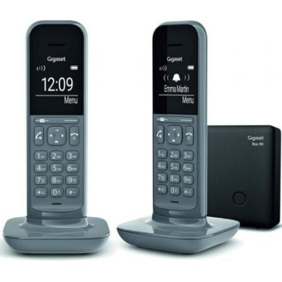 Telefone Inalámbrico Gigaset CL390/ Pack DUO - Gris