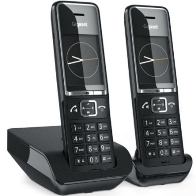 Telefone Inalámbrico Gigaset Comfort 550/ Pack DUO - Preto