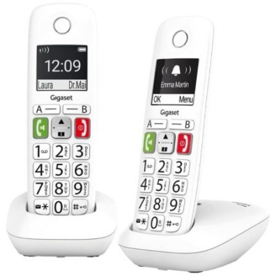 Telefone Inalámbrico Gigaset E290/ Pack DUO - Branco