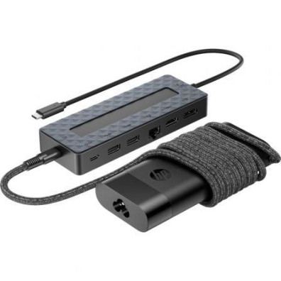 Pack Docking USB Tipo-C e Carregador Universal para Portátil HP