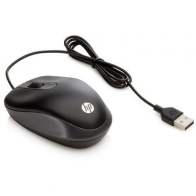 Rato HP G1K28AA com Até 1000 DPI - Preto