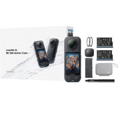 Câmera Digital Desportiva Insta360 X5 - Kit Essencial com Ângulo de Visão 360o - 8K