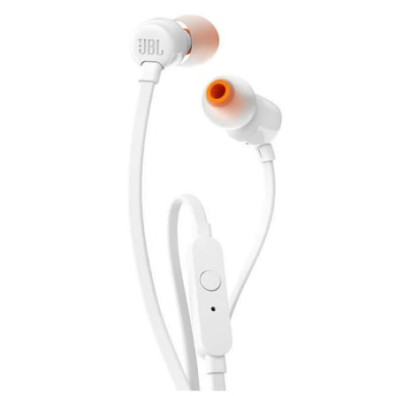 Auriculares Intrauditivos JBL Tune 110/ com Micrófono/ Jack 3.5/ Brancos - Brancos
