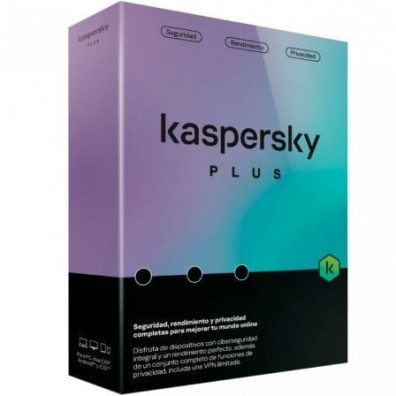 Antivirus Kaspersky Plus para 3 Dispositivos