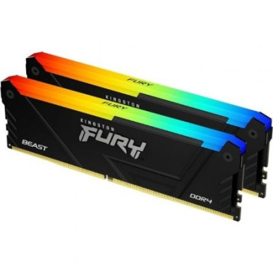 Memória RAM Kingston FURY Beast RGB 2 x 8GB DDR4 3200MHz CL16