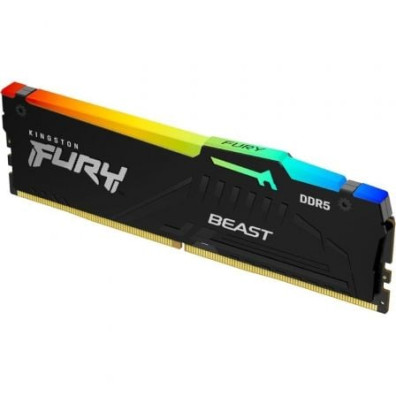 Memória RAM Kingston FURY Beast RGB 16GB DDR5 6400MHz 1.4V CL32