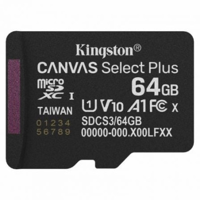 Kingston Cartão de Memória CANVAS Select Plus 64GB microSDXC Classe 10