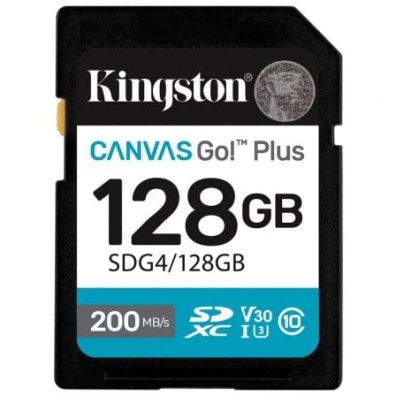 Cartão de Memória Kingston CANVAS Go! Plus 128GB SD XC/ Classe 10