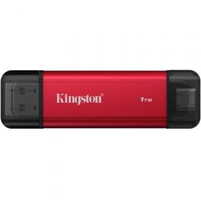 Disco Duro Externo SSD Kingston 1TB Dual Portable - USB Tipo-C e USB 3.2
