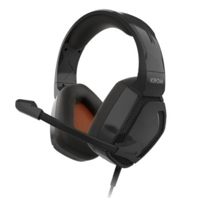 Auriculares Gaming com Micrófono Krom Kopa Pro/ Jack 3.5 - Pretos