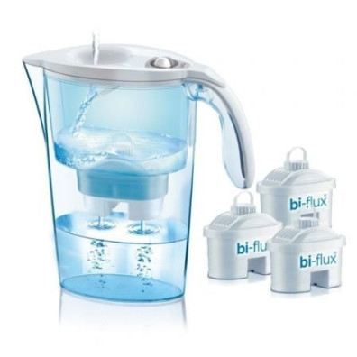 Pack Jarra Filtrante Laica Stream Line Blanca 2.3L