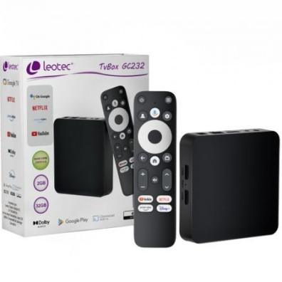 Android TV Leotec TvBox 4K GC232 - Nova Experiência Audiovisual! - 32GB