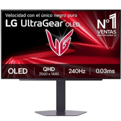 Monitor Gaming LG UltraGear 27"/ QHD/ 0.03ms/ 240Hz/ OLED/ Regulable em altura