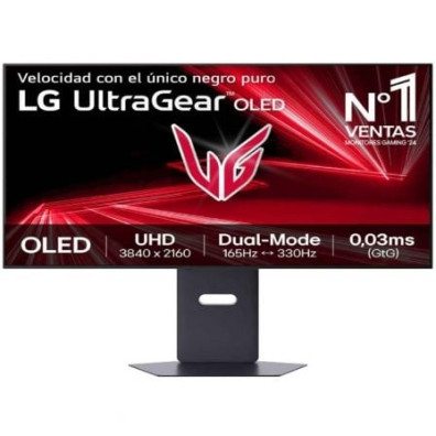 Monitor Gaming LG UltraGear UltraPanorámico 32" 4K OLED Regulable na Altura 330Hz 0.03ms
