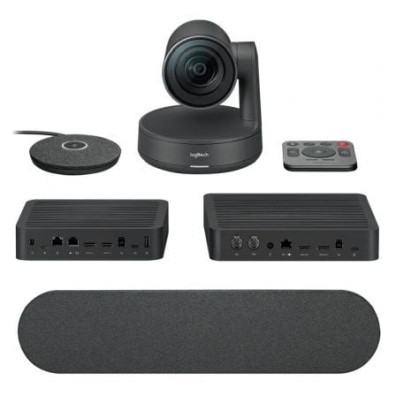 Sistema de Videoconferência Logitech Rally/ Campo de Visão 82o - 4K