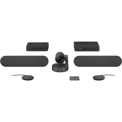 Sistema de Videoconferência Logitech Rally Plus - Campo de Visão 82o
