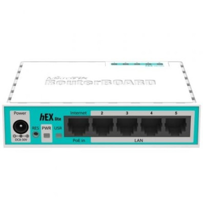 Router Mikrotik Hex Lite RB750R2 - 5 Portos RJ45 10/100 - Conectividade MikroTik