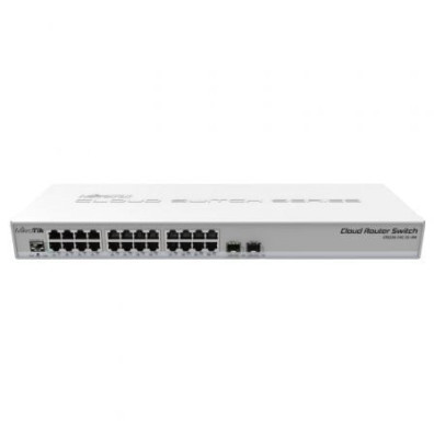 Switch Router Mikrotik CRS326-24G-2S+RM 26 Portos RJ45 e SFP