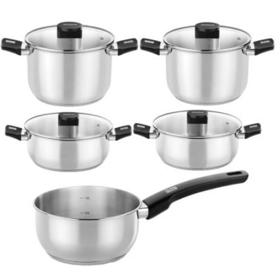 Pack Bateria de Cozinha Monix Elite Ø14cm Ø20 - 24cm Ø20 - 24cm Aço Inoxidable