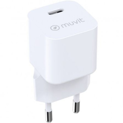 Carregador de Parede Muvit For Change com USB Tipo-C