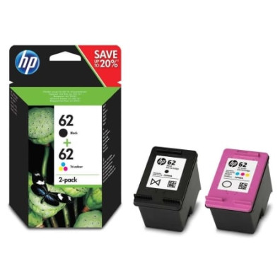 Cartucho de Tinta HP no62 Multipack Original - Preto