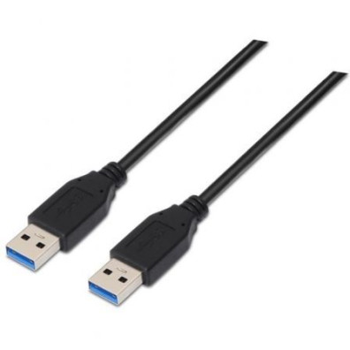 CABLE DE CONEXION USB 3.0 TIPO A/M-A/M 2M NANOCABLE - Preto