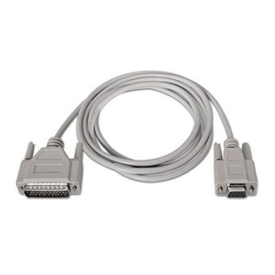 Cabo Série NULL Modem Nanocable 10.14.0802/ DB9 Hembra - DB25 Macho/ 1.8m - Beige