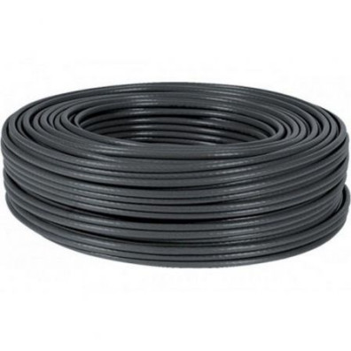 BOBINA CABLE DE RED RJ45 CAT6 UTP RIGIDO AWG24 IMPERMEABLE EXT 305M NANOCABLE - Preto