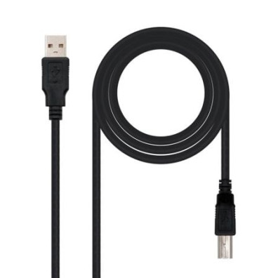 Cabo USB 2.0 Impressora Nanocable 10.01.0105-BK/ USB Tipo-B Macho - USB Macho/ 4.5m