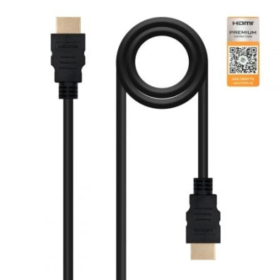 Cabo HDMI 2.0 4K Nanocable 10.15.3601-L150/ HDMI Macho - HDMI Macho/ 1.5m/ Certificado