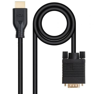 Cabo Conversor Nanocable VGA Macho a HDMI 8K Macho 1.8m