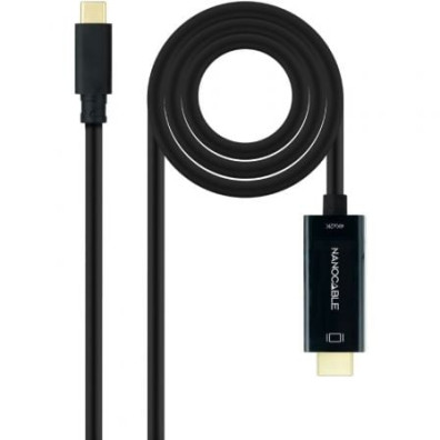 Cabo Conversor Nanocable USB Tipo-C Macho a HDMI Macho de 5m
