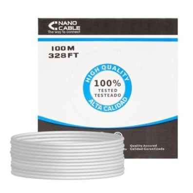 Bobina de Cabo RJ45 FTP Cat.6 Nanocable 100m
