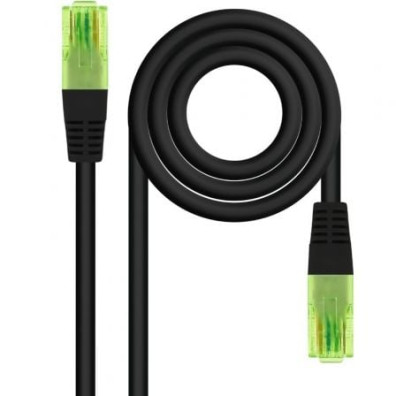 Cabo de Rede RJ45 UTP Nanocable 10.20.1401-BK Cat.6/ 1m