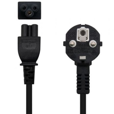 Cabo de Alimentação Nanocable Trébol Schuko Macho - C5 Hembra/ 2m