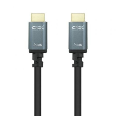 CABLE HDMI V2.1 8K TIPO A/M-A/M NEGRO 3M NANOCABLE - Preto