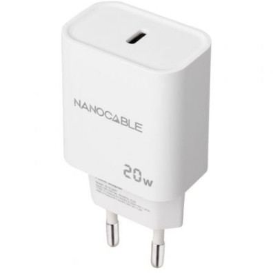 Carregador de Pared Nanocable Tipo-C 20W - Modelo 10.10.2005