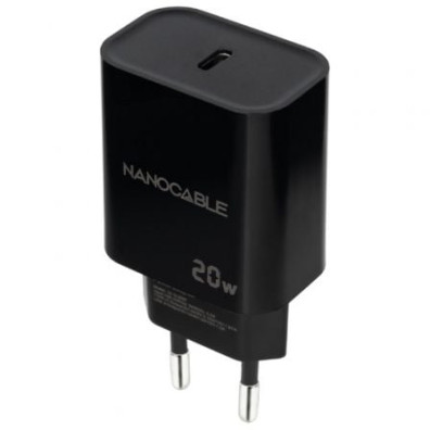 Carregador de Pared Nanocable 10.10.2006/ 1xUSB Tipo-C/ 20W