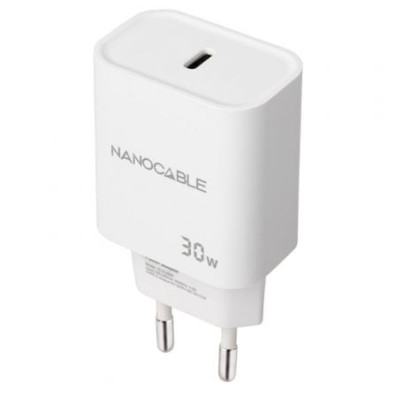 Carregador de Pared Nanocable Tipo-C 1xUSB 30W
