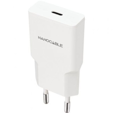 Carregador de Pared Nanocable 20W USB Tipo-C Modelo 10.10.2021