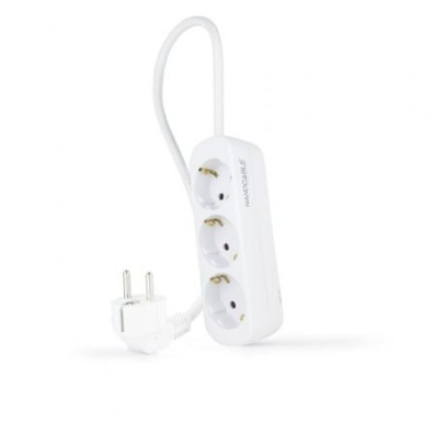 Regleta Nanocable - 3 Tomas de Corriente - Cabo 1.4m