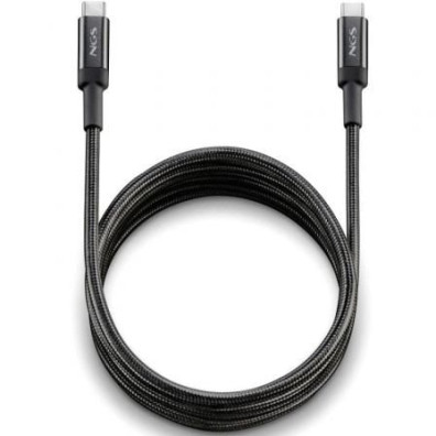 Cabo USB 2.0 Tipo-C NGS KNOT/ USB Tipo-C Macho - USB Tipo-C Macho/ Até 100W/ 480Mbps/ 3m