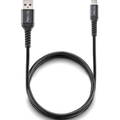 Cabo USB 2.0 NGS KNOT-AC 1m - USB Macho a USB Tipo-C Macho 480Mbps