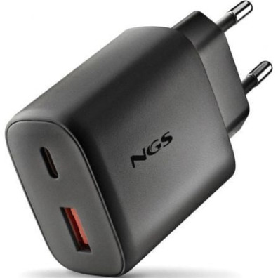 Carregador de Pared GaN NGS Era 45W com 1xUSB Tipo-C e 1xUSB