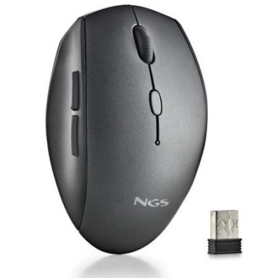 Rato Inalámbrico NGS Bee Black - Preto, Inalámbrico, Design Ergonômico