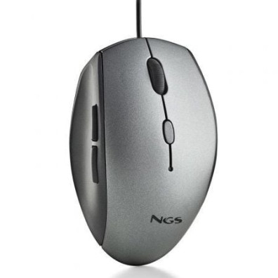 Rato Ergonômico NGS Moth Gray - 1600 DPI