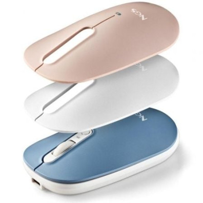 Rato Inalámbrico Bluetooth NGS Shell-RB | Bateria Recargable | 1600 DPI | Azul Branco